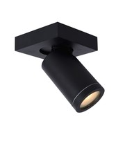 Lucide IP44 Plafondspot GU10 5W 2200K/3000K Zwart