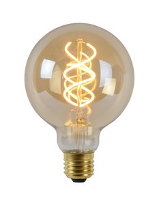 Lucide LED Lamp E27 Dimbaar Globe-95 Amber 2200K 4,9W