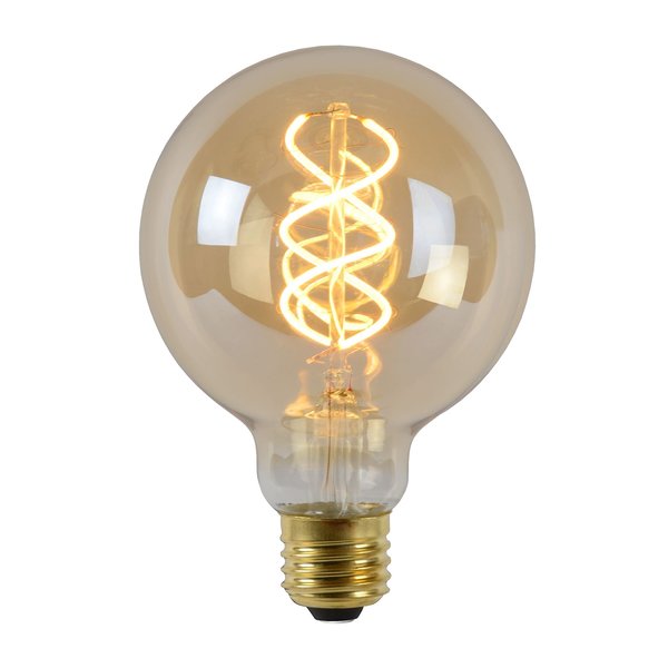 Lucide Lucide LED Lamp Globe 95 - Amber 2200K E27 4,9 Watt dimbaar