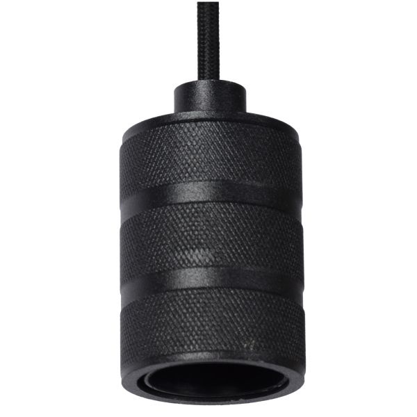 Ambtenaren Michelangelo Rijpen Mooie zwart stalen E27 fitting voor filament LED lampen - Luxar.nl