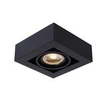 Lucide Lucide ZEFIX - Plafondspot LED Dim to warm AR111 - ES111 GU10 12W 2200K/3000K Zwart