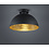 Trio Trio plafondlamp zwart/goud E27