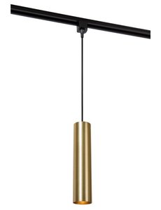 Lucide Lucide 1 fase rail hanglamp  mat goud / messing