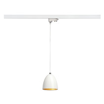 SLV SLV 3-Fase-Rail hanglamp GU10 PARA CONE 14 binnenkant goud buitenkant wit