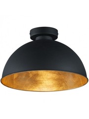 Trio plafondlamp E27 wart/goud