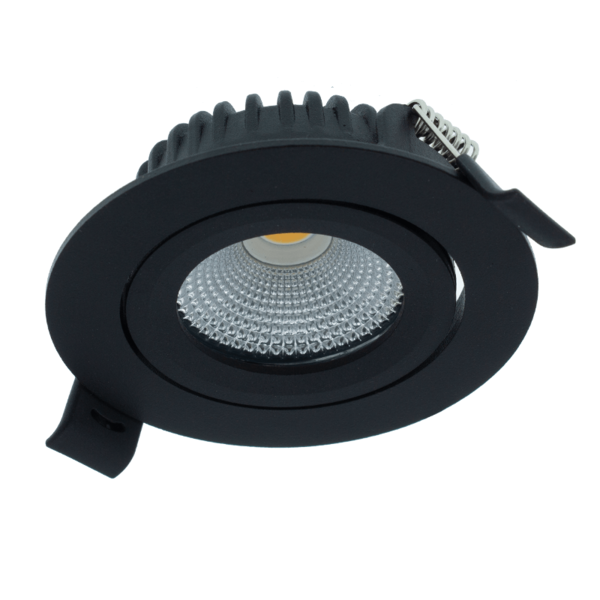 Luxar IP44 LED inbouwspot 5 Watt Dim to Warm 2000K-3000K zwart
