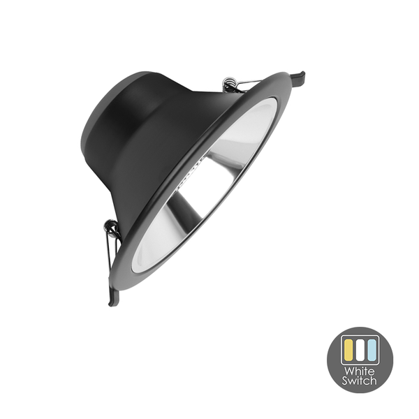 Luxar LED Downlighter Tri-Color 15W Ø17cm Zwart