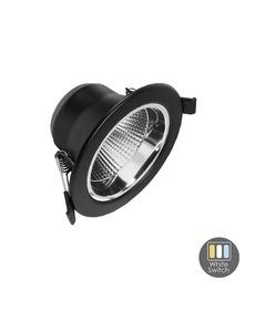 Luxar LED Downlighter Tri-Color CCT 9W Zwart