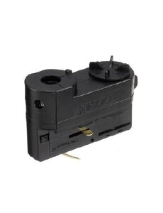 Global Trac Lighting Systems Global 3 Fase-multi adapter zwart met trekontlasting