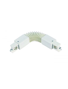 Luxar 3 Fase Rail flexibele connector Wit