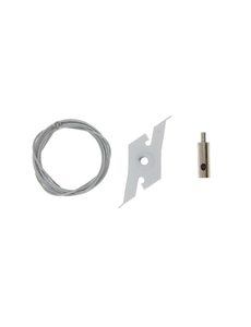 Luxar Staalkabel ophangset 3 fase rail wit 2 Meter
