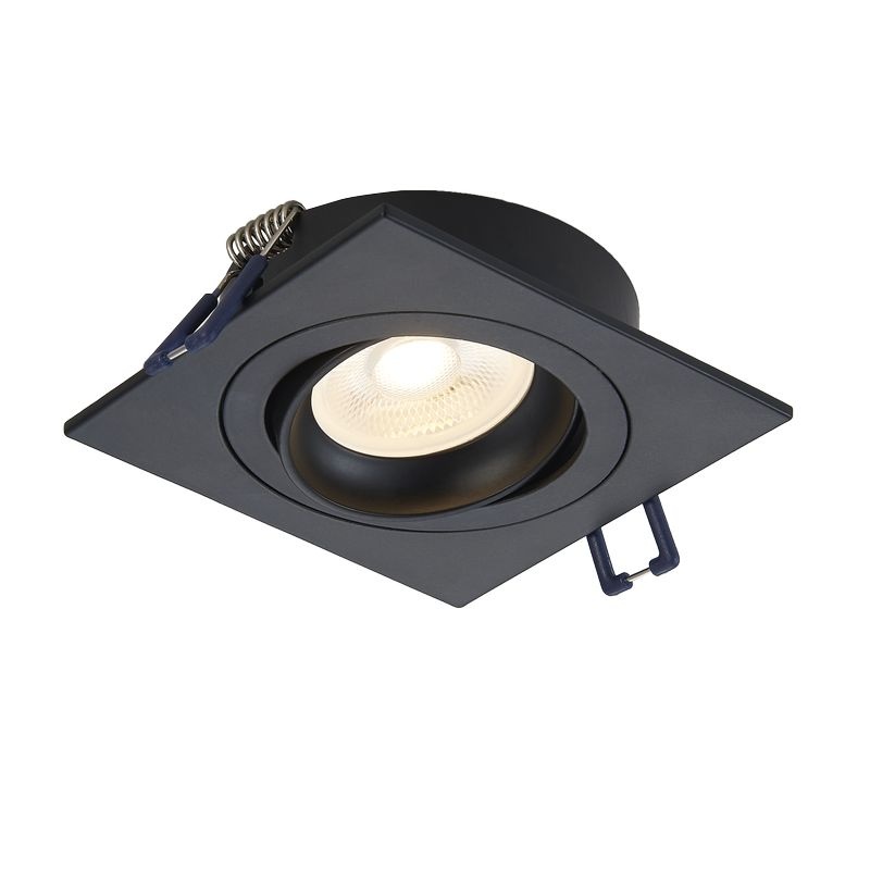 goedkoop inbouw armatuur vierkant kantelbaar GU10 mat zwart
