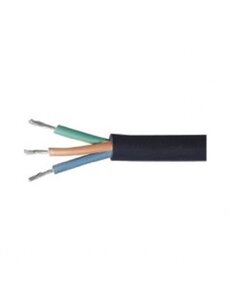 Luxar Kabel neopreen 3x 2,5mm rond zwart rol 100 Meter