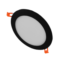 Luxar IP44 LED Downlight 18W 22cm Zwart 3000K