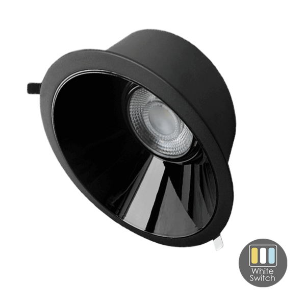 Luxar LED Downlighter White-Switch 20W Zwart