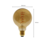 Luxar Led filament lamp E27 Globe 100 Dimbaar 4W Amber