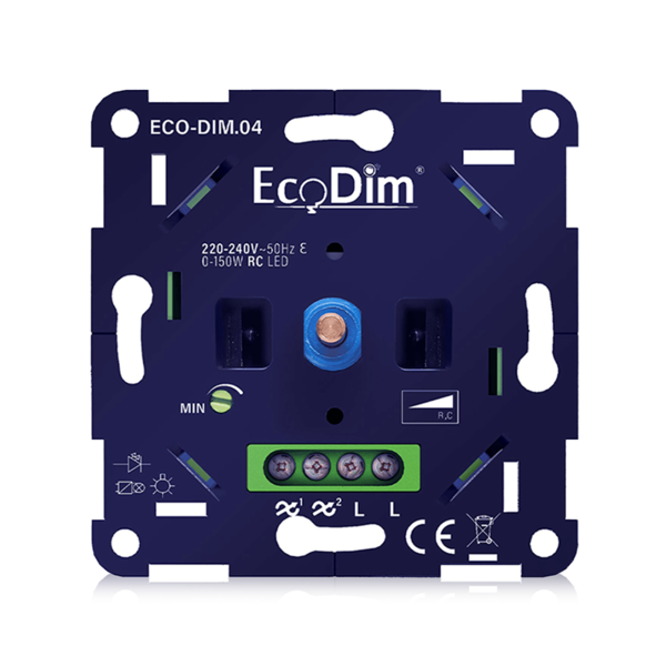 Luxar Ecodim Universele Geruisloze LED Dimmer 0-150W Fase Afsnijding