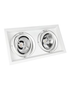 Spectrum LED Inbouwspot 2 spots AR111 - ES111 wit