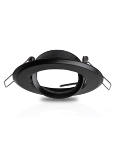 Luxar Inbouwspot rond kantelbaar zwart Gatmaat 65mm