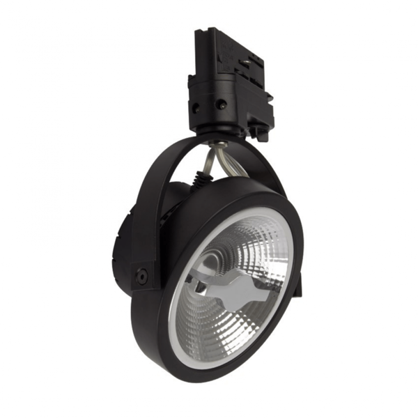 Luxar 3 Fase Rail Spot 15W 2700K Dimbaar Zwart 1275 Lumen