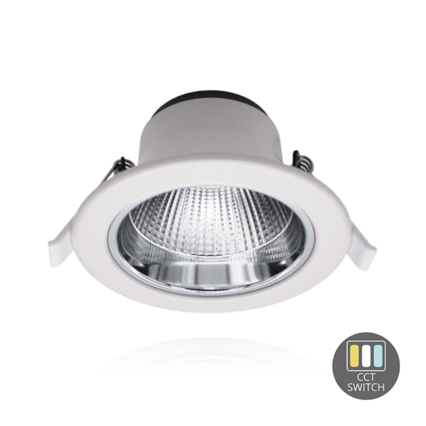 Luxar LED Downlighter Tri-Color 9W Ø9cm Wit IP22