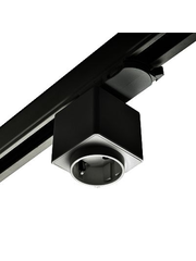 Luxar 3 Fase Rail Stopcontact Zwart 6A