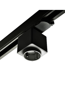 Luxar 3 Fase Rail Stopcontact Zwart 6A