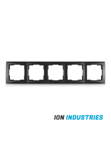 ION INDUSTRIES Afdekraam E1 mat zwart - 5-voudig