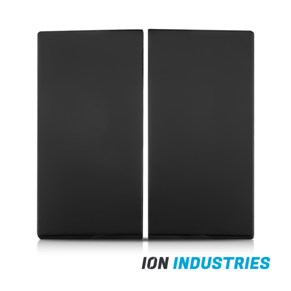 ION INDUSTRIES ION INDUSTRIES - 2 knoppen voor Wisselschakelaar tweevoudig E1 mat zwart