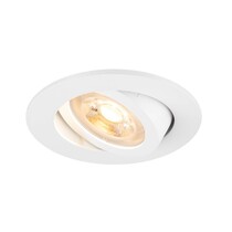 SLV SLV NEW TRIA 68 rond Inbouw armatuur kantelbaar mat wit 68mm GU10