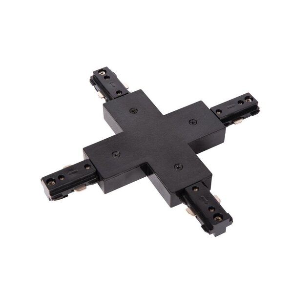 Lucide Lucide TRACK - X-koppelstuk 1-fase Railsysteem / Railverlichting 230V Zwart