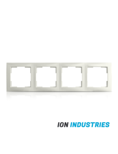 ION INDUSTRIES Wandcontactdoos E1 mat alpin wit - met USB-A en USB-C