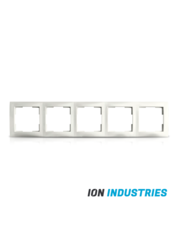 ION INDUSTRIES Afdekraam E1 alpin wit - 5-voudig