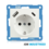 ION INDUSTRIES ION INDUSTRIES - Wandcontactdoos E1 alpin wit - met aanraakbeveiliging - USB