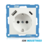 ION INDUSTRIES ION INDUSTRIES - Wandcontactdoos E1 mat alpin wit - met aanraakbeveiliging - USB