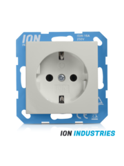 ION INDUSTRIES Wandcontactdoos E1 alpin wit