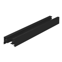 Luxar 1-FASE RAIL 1 Meter Zwart incl. voeding en eindkap
