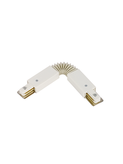 Luxar 1 Fase Rail Flexibele Connector Wit