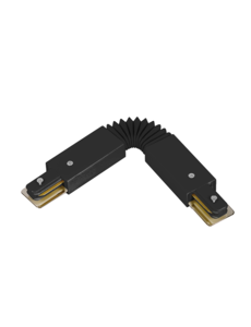 Luxar 1 Fase Rail Flexibele Connector Zwart