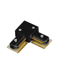 Luxar 1 Fase Rail L-Connector Zwart