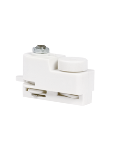 Luxar 1 Fase Rail Pendel adapter Wit