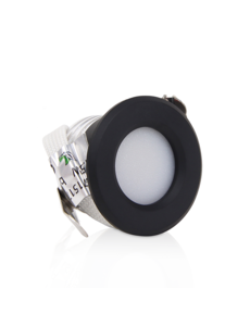 Luxar LED Mini Inbouwspot 1.5W Dimbaar Zwart 3000K 230V IP44