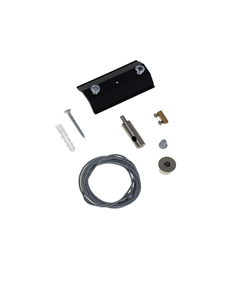 Luxar 1 Fase Rail Ophang set (2m) Zwart