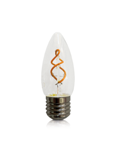 Luxar LED Filament E27 Kaarslamp dimbaar Amber 2W 2200K