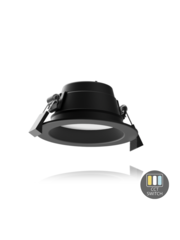 Luxar LED Downlight CCT-Switch 9,2W Zwart - 11,3 cm