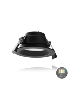 Luxar LED Downlight CCT-Switch 9,2W Zwart - 11,3 cm