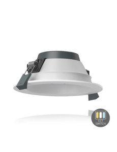 Luxar LED Downlight CCT-Switch 12,5W Wit - 14,3 cm