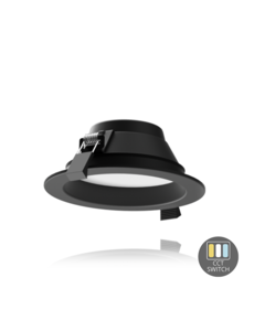 Luxar LED Downlight CCT-Switch 11W Zwart - 13,4 cm