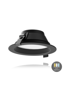 Luxar LED Downlight CCT-Switch 13W Zwart - 16,5 cm