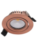 Luxar IP44 LED inbouwspot kantelbaar 5W 3000K Dimbaar Koper